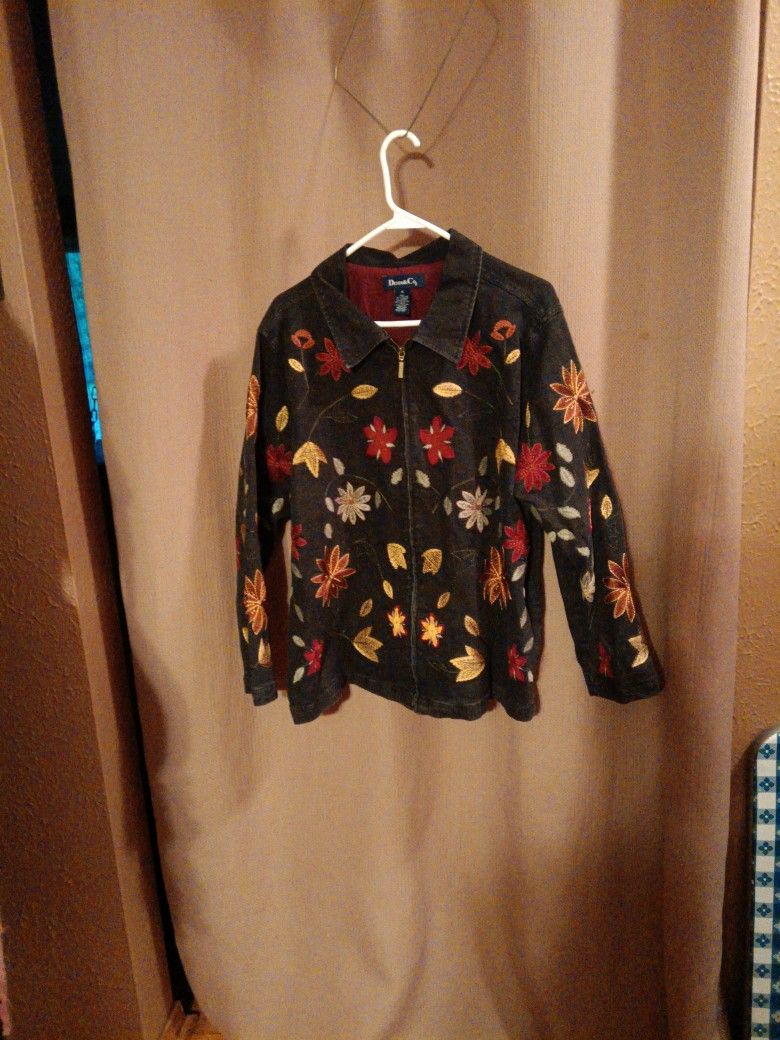 Woman's Fall Jacket By Denim And Company