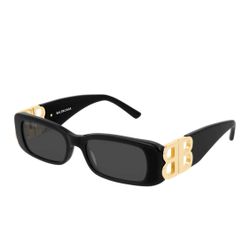 BALENCIAGA  DYNASTY RECTANGLE SUNGLASSES UNISEX IN BLACK