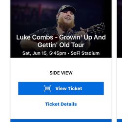 Luke Combs Ticket (Sofi Stadium 6/15/24)