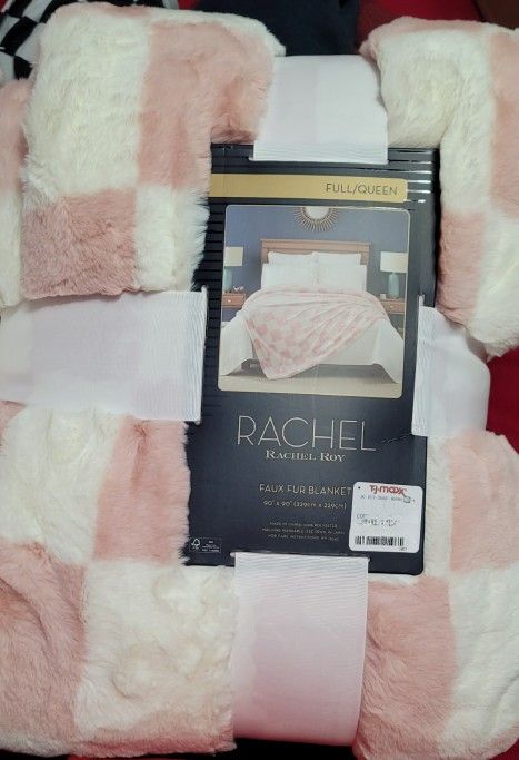 Pink Faux Fur Blanket