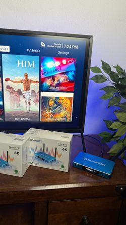 SuperBox S6 Max 6K Android Smart TV Box | Sports Movies TV | Voice Remote | No Monthly Fees