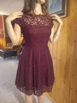 Red Lace Designer Dress