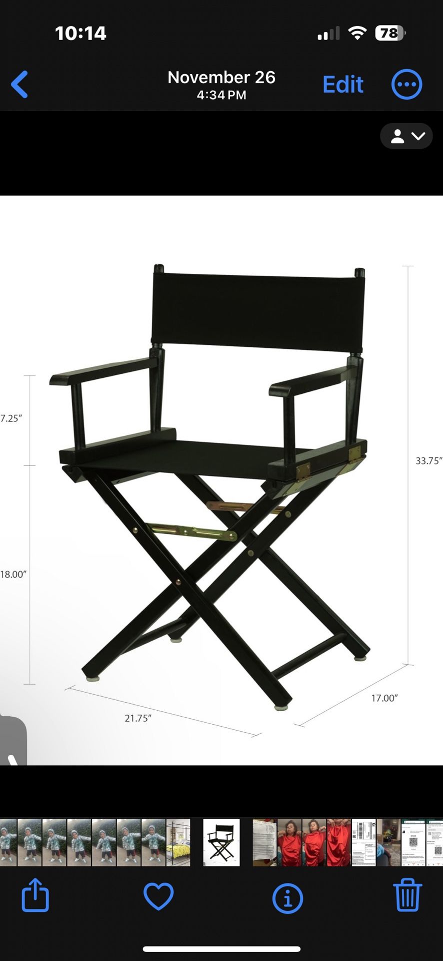 Director Chairs Set Of 2