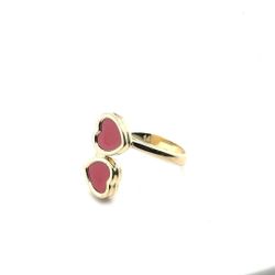 DOUBLE HEART RED RING A Z 3 0 0 2 9 6 9