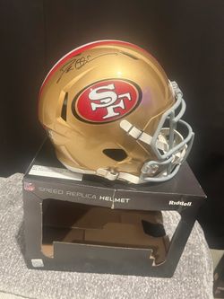 49ers Deion Sanders Authentic Signed Full Size Speed Rep Helmet