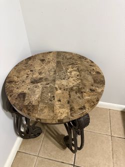Coffee table w side table