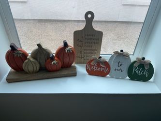 Fall Pumpkin Decor Set
