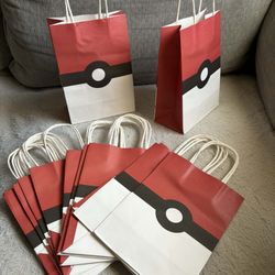 Pokémon-themed party favor bags