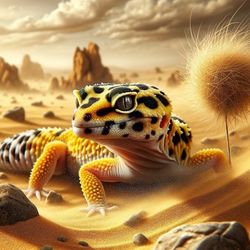 Leopard Gecko Enclosure And Animal 
