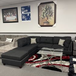 Black Sofa Sectional 