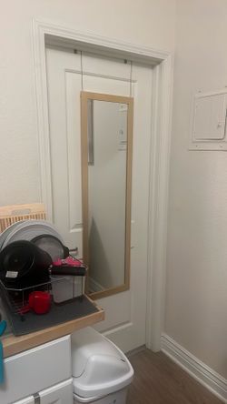 Gold Hanging Over Door Full Length Mirror