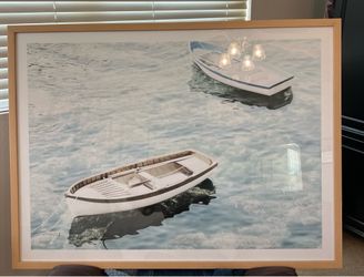 FRAMED SAILBOAT PICTURE 45” by 34”