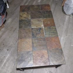 Tiled top center table