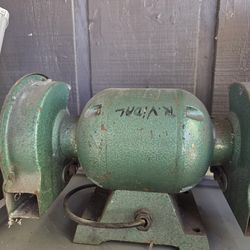 Vintage bench grinder