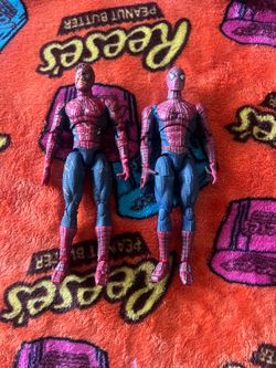 ToyBiz Battle Ravaged Spider-Man Movie Series 3 Action Figure 2 figures !
