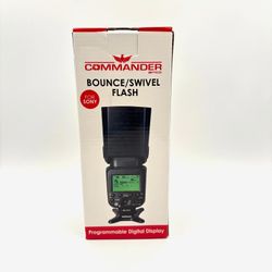 New Commander Bounce/Swivel Flash for Sony w/Prog.  Digital Display CO-HVL-F32