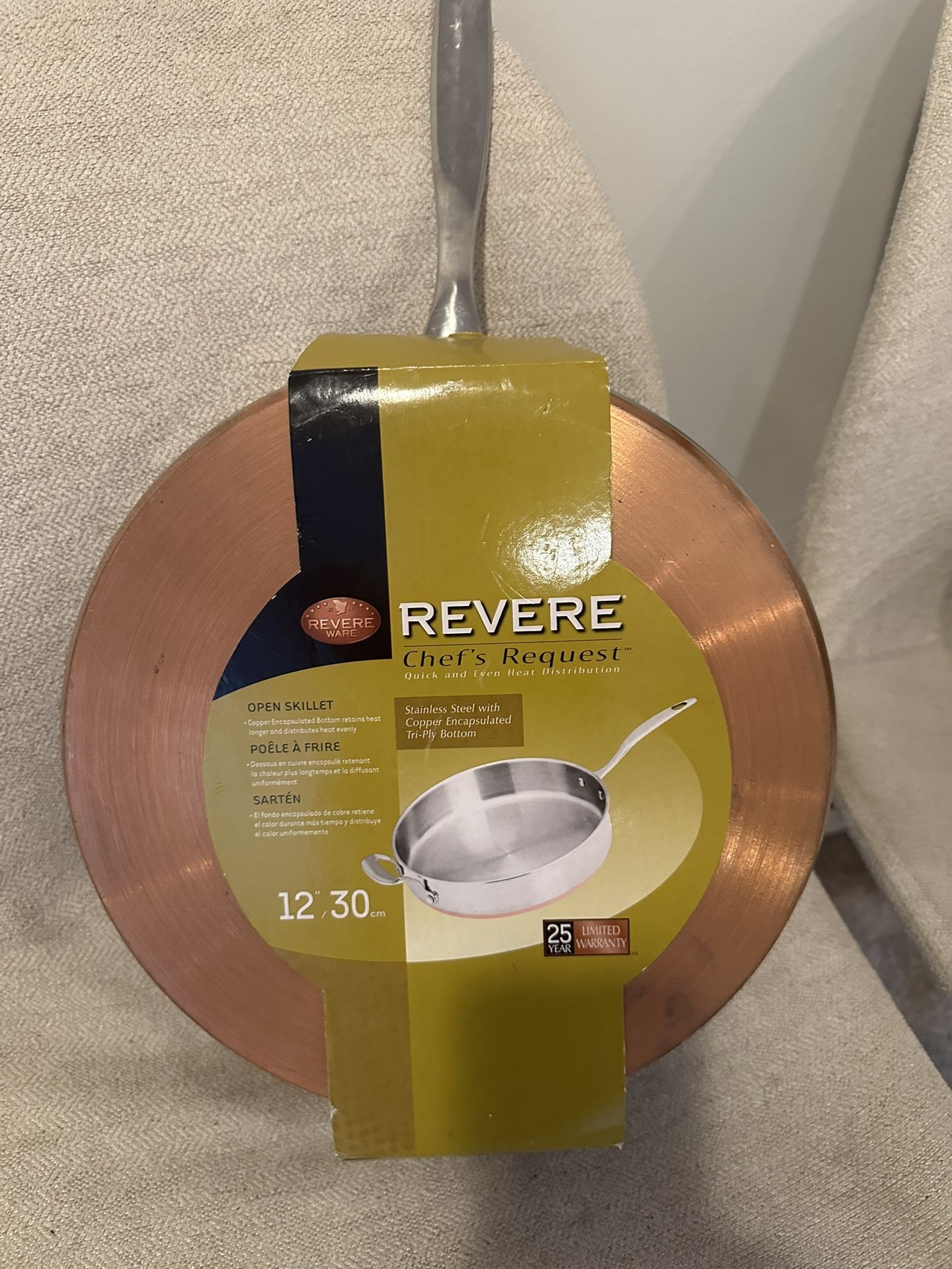 Revere Fry Pan Big And Heavy