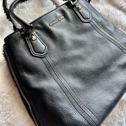 MK Black Leather Handbag