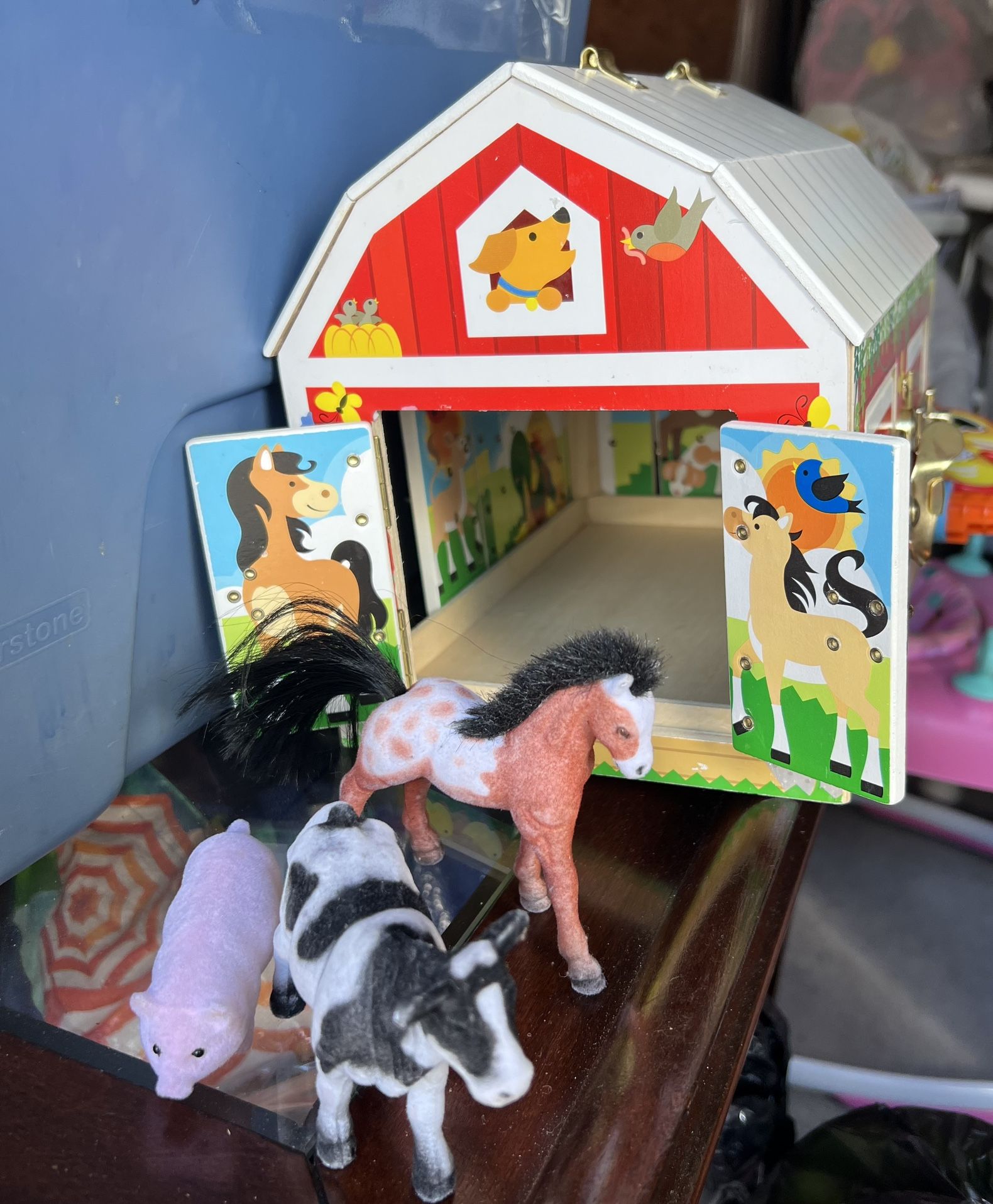Melissa And Doug Wooden Barn Toy