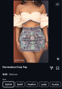 White crop top