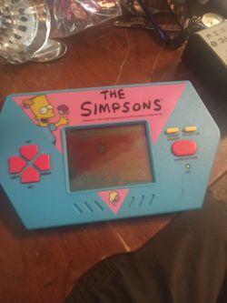Vintage The Simpsons handheld arcade game