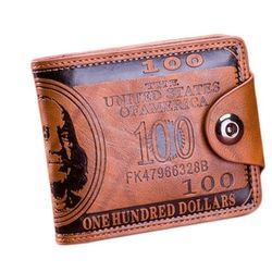 2 X Laamei High Quality PU Leather Men Wallet Fashion Dollar, billetera