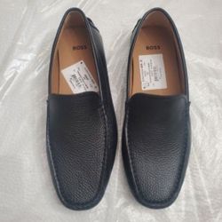 New BOSS Leather Loafers Size 9