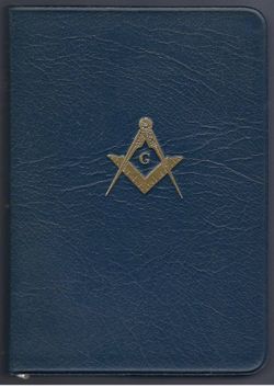Masonic Holy Bible Temple Masonry Illustrated Edition 1968 Holman Blue