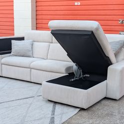 *FREE DELIVERY!* NATUZZI SLEEPER SECTIONAL SOFA w/STORAGE