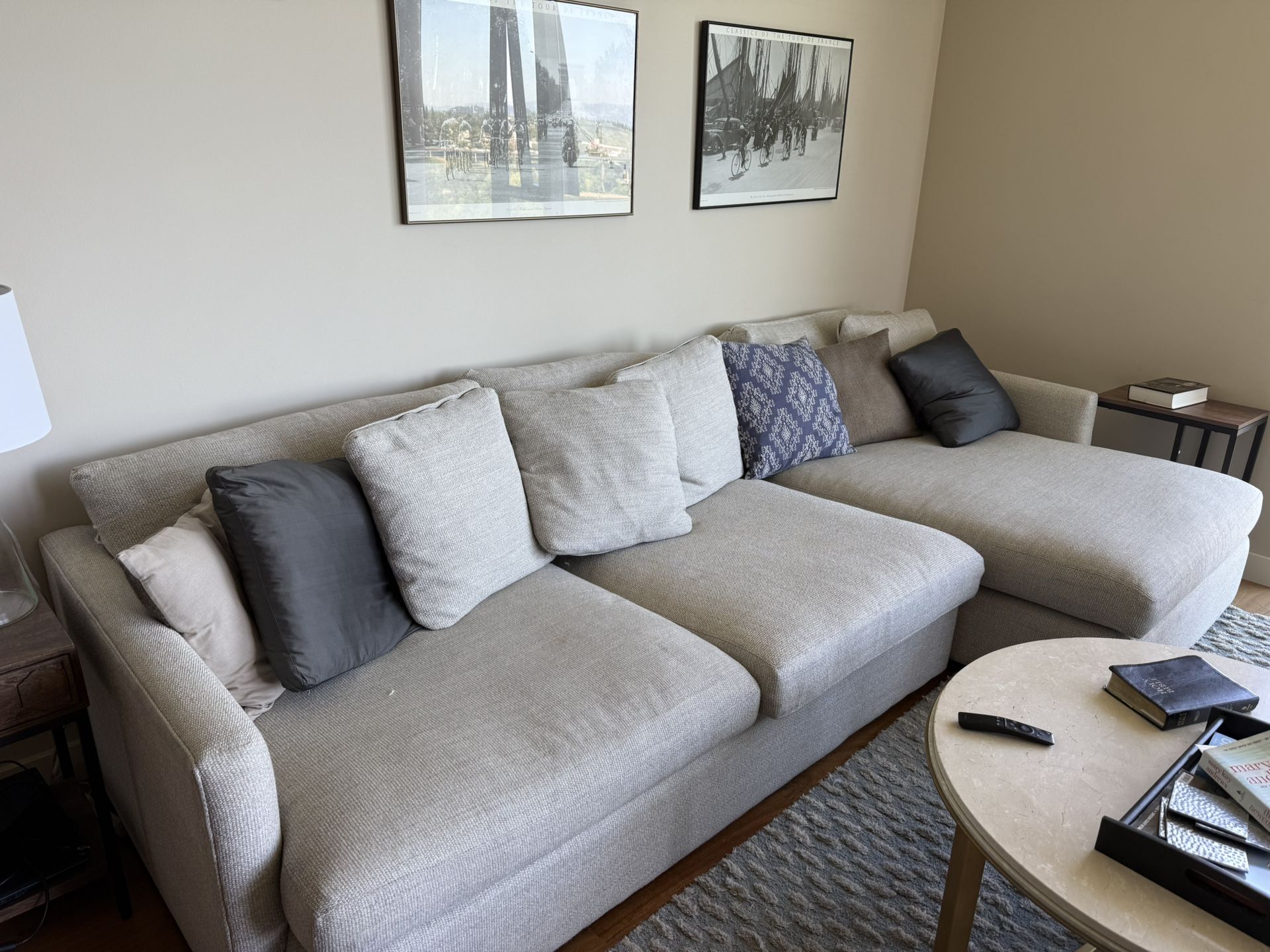 Crate And Barrel Lounge Deep sofa Set With Lounger