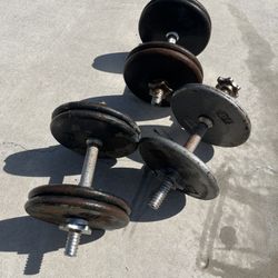 Vintage Adjustable Dumbbells 100lb