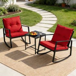 Patio Rocking Chairs Outdoor Rocking Chairs Patio Chair Set Brand New In The Box