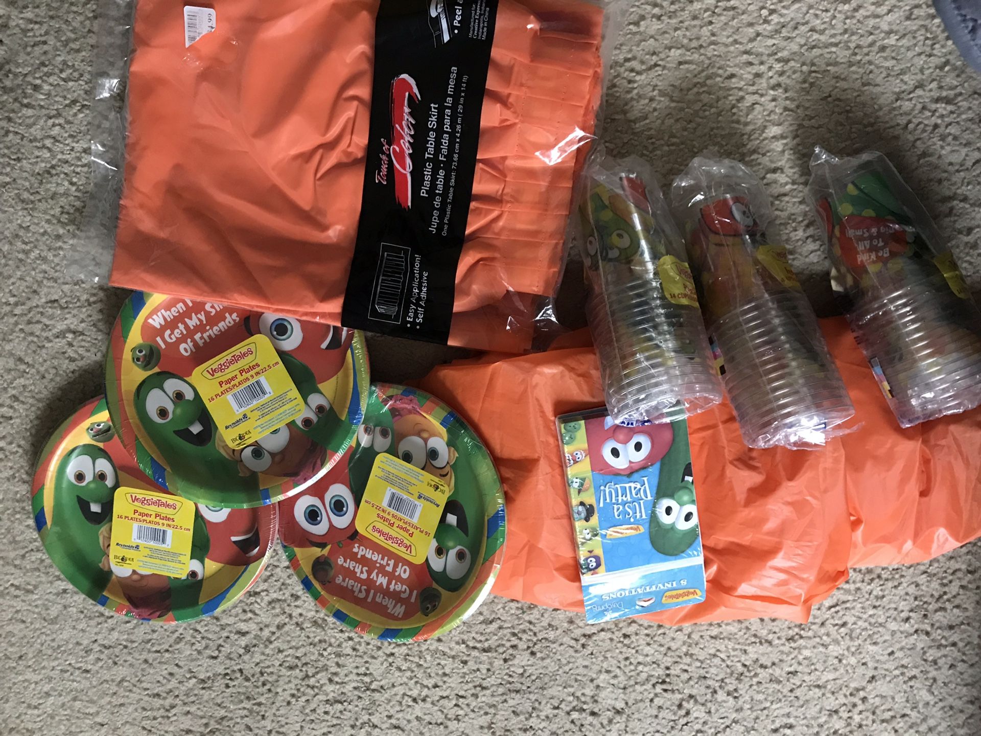 Veggie tales party decoration
