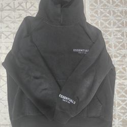 Black Pullover Essentials Hoodie
