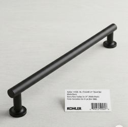 🔥🔥 NEW Kohler Purist 24" Towel Bar (Matte Black) - $125 (Retail $255)