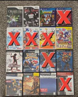 Wii, PS4, Playstation 2 , and GameCube Video Games