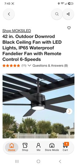 Moksiled 42" Outdoor Ceiling Fan With Remote $55 each Brand New  (Price Is Firm)