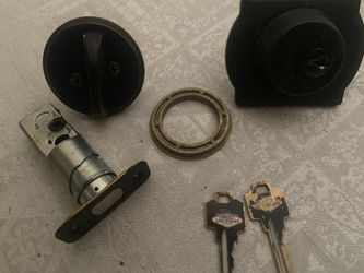 Burnished Bronze Deadbolt Lock For Front Door