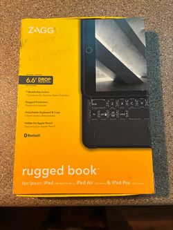 Zagg rugged  book for I pad and iPad Air and others, Bluetooth keyboard