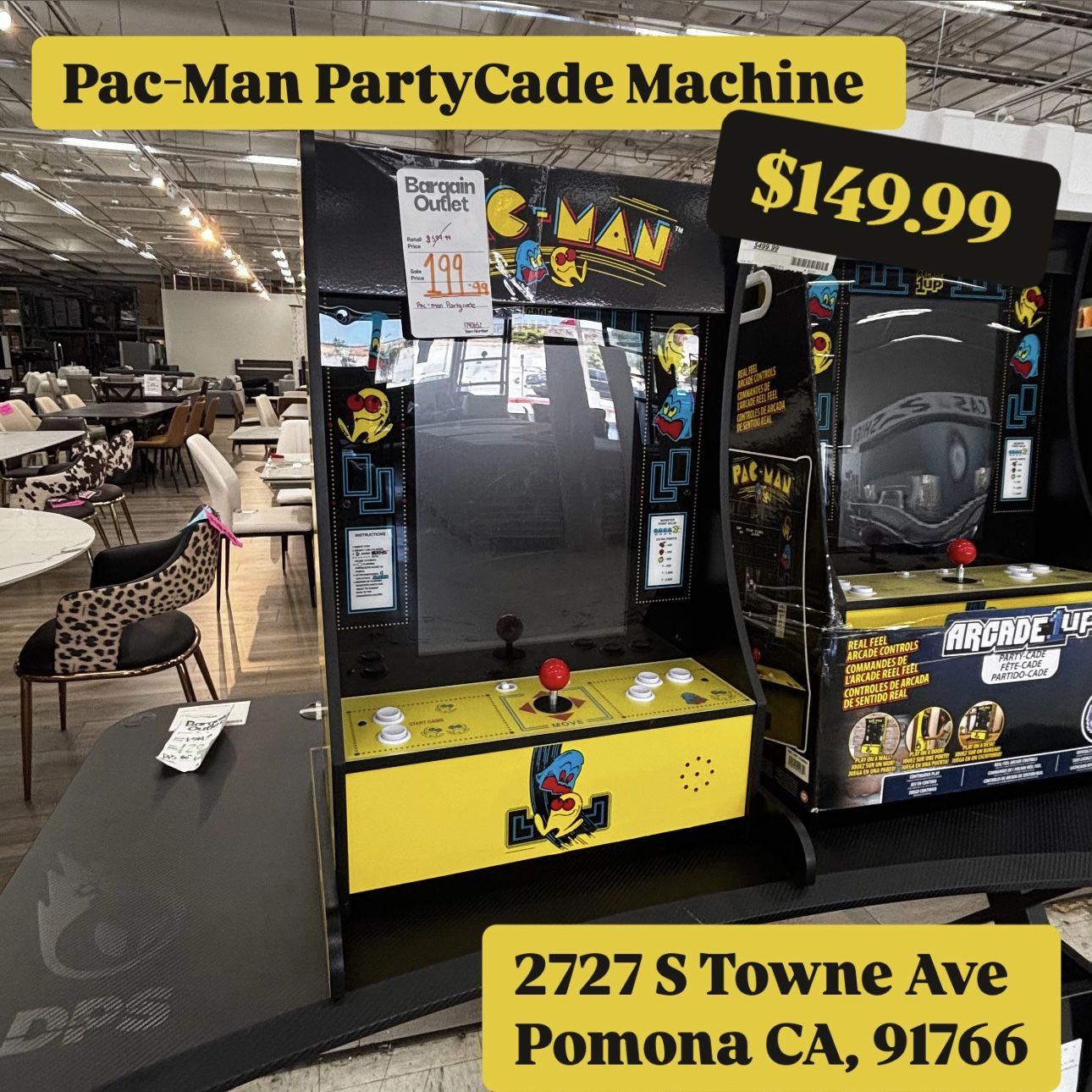 Pac-Man PartyCade Machine Game