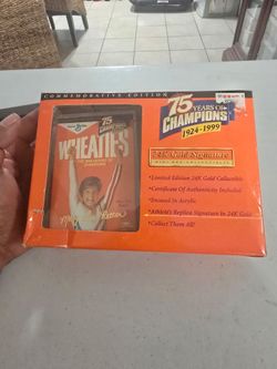 1999 wheaties 75th mini cereal box collectible 24k gold signature Mary lou retton