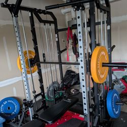 Drone 2 Fitness Smith Machine w. Fight Camp punching bag