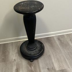 Vintage, Fluted Style Pedestal, 19th-Century Collectible, Home & Garden 