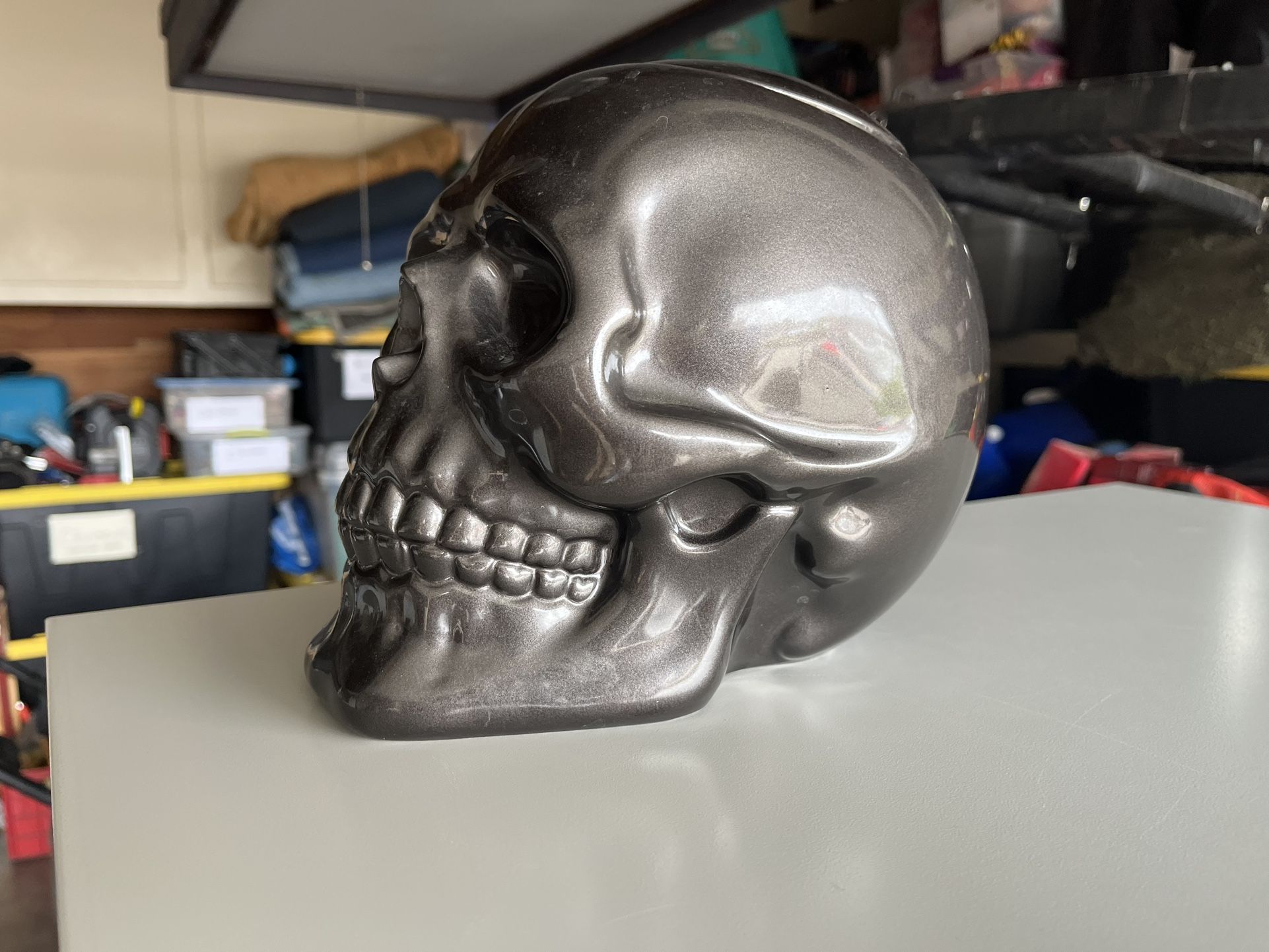 Skull Cookie Jar