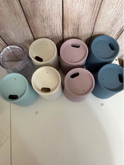 Set of 8 New Maars Port 10oz Acrylic Wine Tumblers (Soft-Matte & Clear)