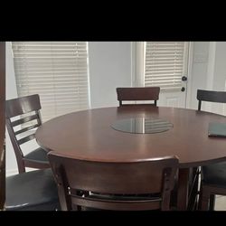 Elegant Round Table With Center Carousel That Rotates OBO