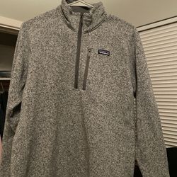 Patagonia Grey 1/4 Zip Fleece Stonewash