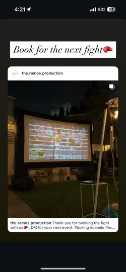 Inflatable Projector Movie