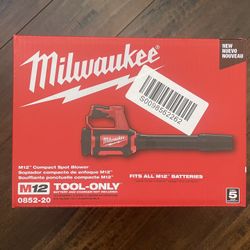 New M12 Milwaukee Compact Blower