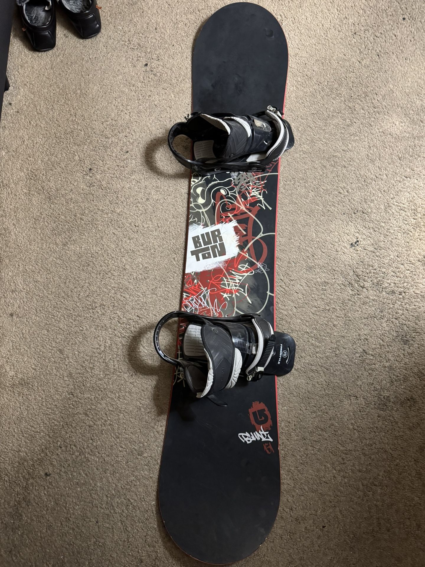 Burton Snowboard With Bindings